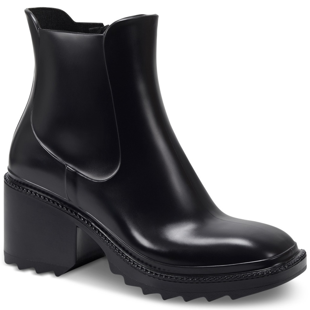 INC Womens Black Cushioned Eadin Round Toe Dress Boots Shoes 9 M